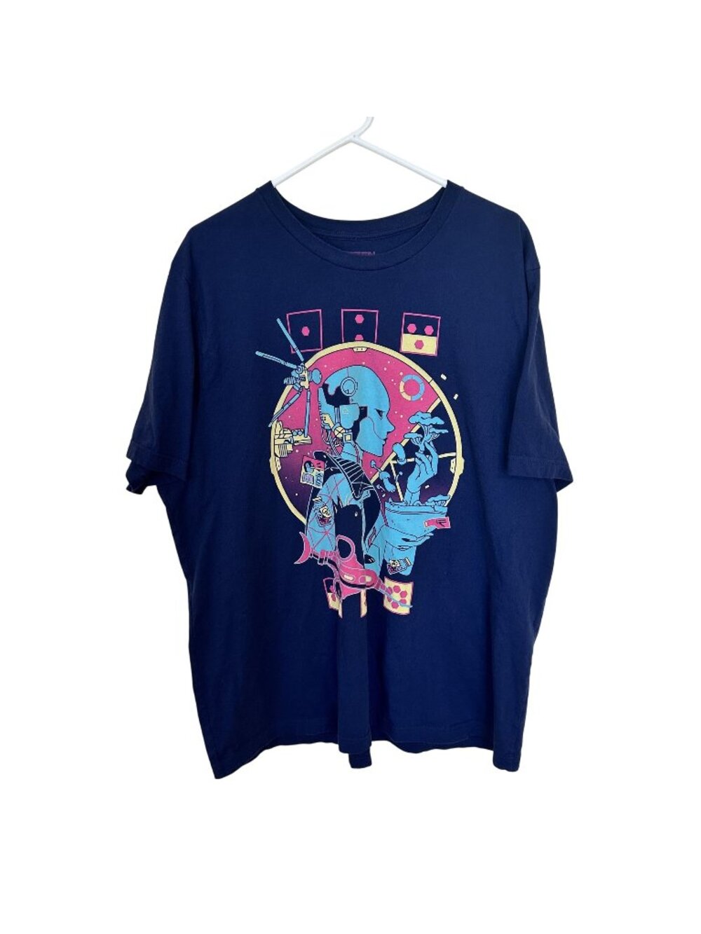 Fangamer Citizen Sleeper Navy Graphic Tee 3X 100% Cotton Unisex T Shirt Gamer